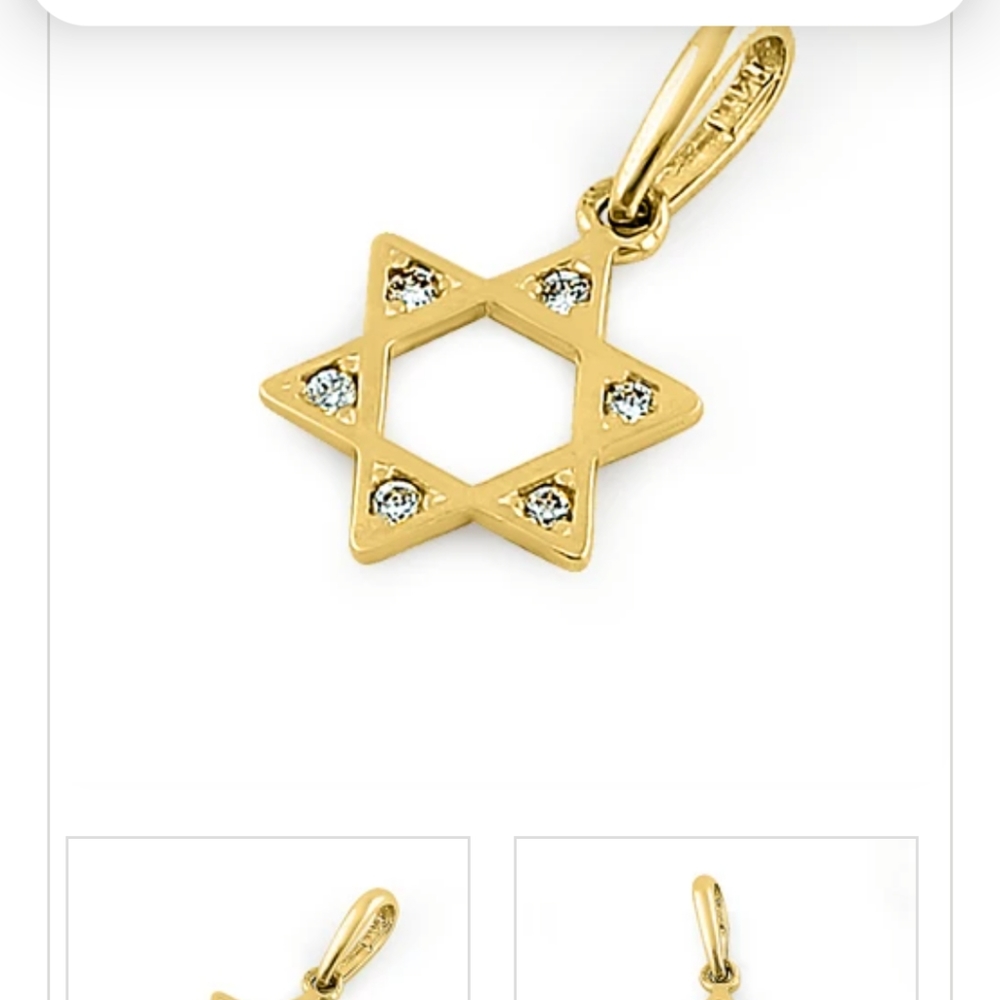 Star of David 14 KT gold